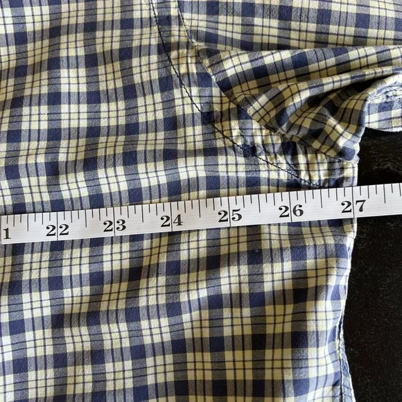 Ralph Lauren Sport Cotton Blue/white/yellow Plaid Longsleeve Button Up XL - Picture 12 of 13
